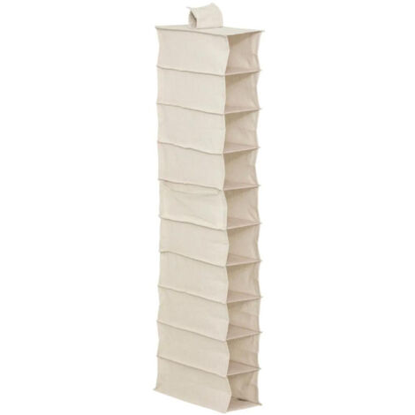 Range-Chaussures 10 Cases "Dressy" 128cm Beige