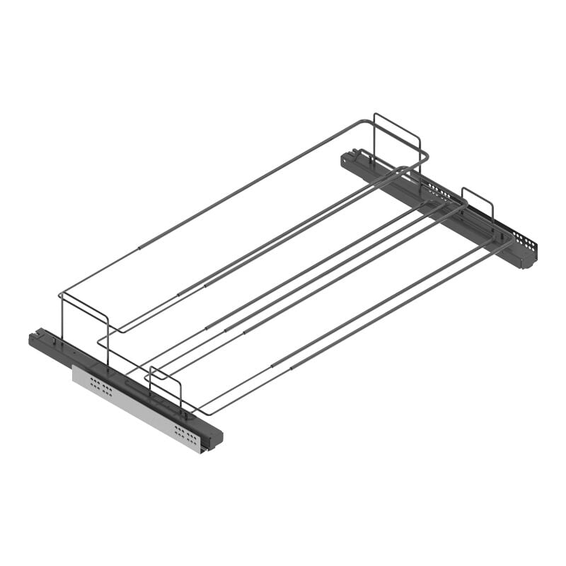 Menage Confort - Range chaussures coulissant pour dressing - Charge maxi : 30 kg - Décor : Anthracite - Hauteur : 170 mm - Largeur maxi : 1000 mm