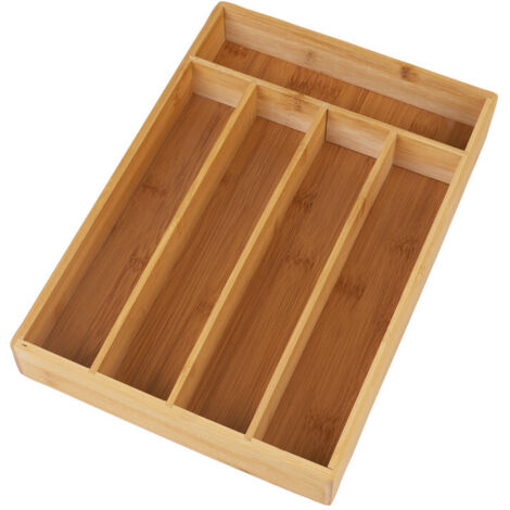 Range-couverts bambou 5 compartiments