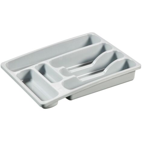 Range-couverts Curver 6 compartiments 36x29x6 cm Gris