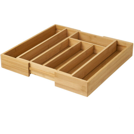 Range-Couverts Organiseur Bambou Extensible