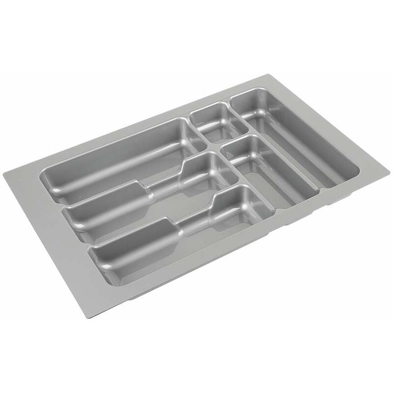 Cyclingcolors - Range couverts pour intérieur de tiroir en plastique redécoupable Organiseur Ustensile Cuisine Rangement, 6 compartiments 335 x 490