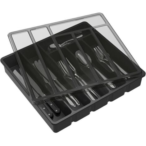 Range-couverts Jaune En Plastique - 32,5 X 20 X 5 Cm - Occasion