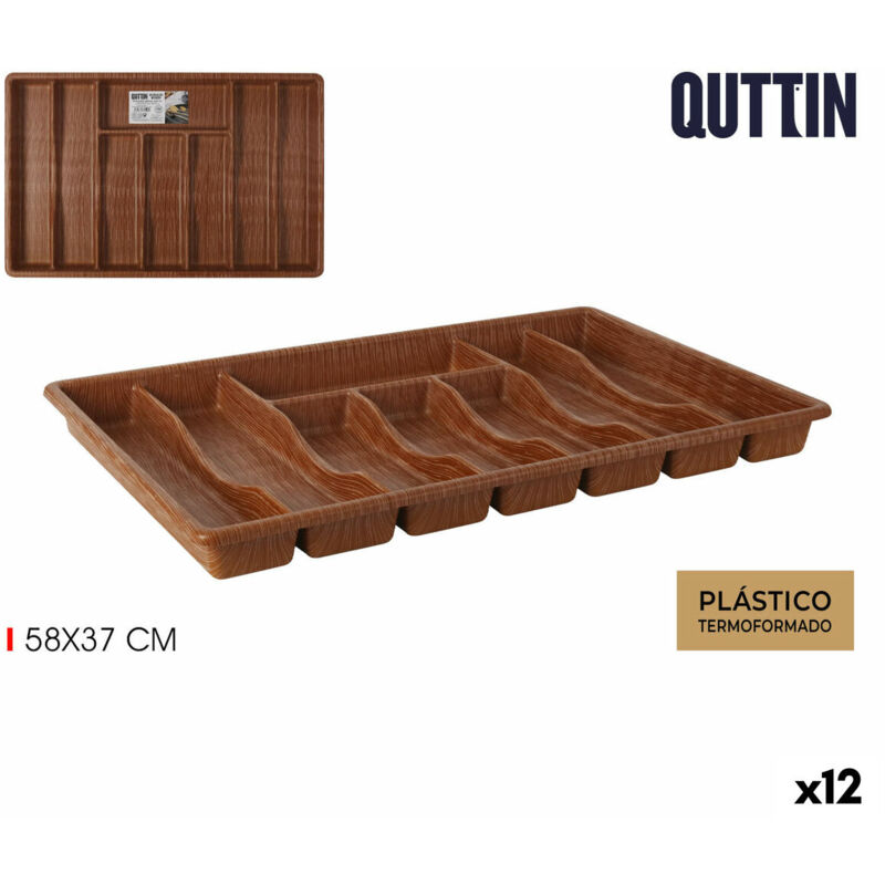 Range-couverts quttin 59 x 38 cm thermoplastique (12 pièces)