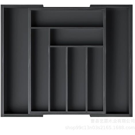 Organiseur De Tiroir Extensible Pour Couverts – 46x34-56,5x6 Cm – Cuisine