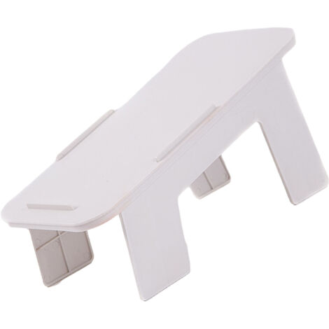 Range de Chaussures Plastique Détachable Double Étage Organisateur pour Entrée Armoire Dressing Blanc