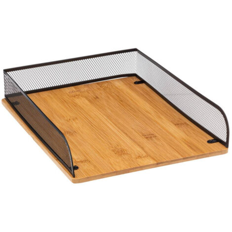 5FIVE SIMPLY SMART Range-documents pour bureau en métal et bambou HAVI