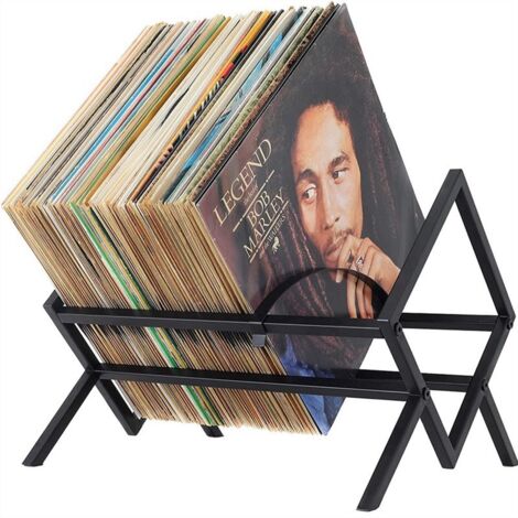 Range-Livres Créatif pour Bureau - Petit Support à Livres, Organisateur pour Magazine et Vinyle - Étagère en Métal
