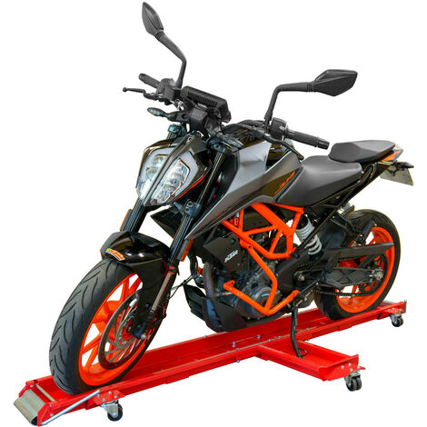 Range moto rotatif - Chariot moto -Déplace moto pour rangement moto - Rail rangement - capacité de charge 567 kg - Meca24