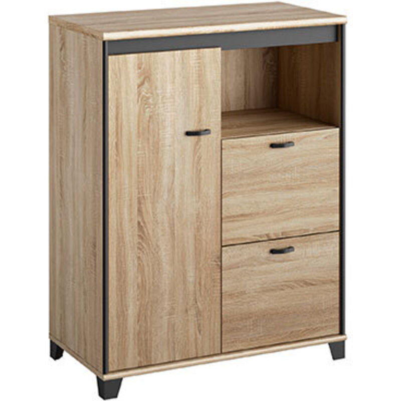 Calicosy - Meuble Rangement 1 porte 2 tiroirs Mambo - Fabrication Française