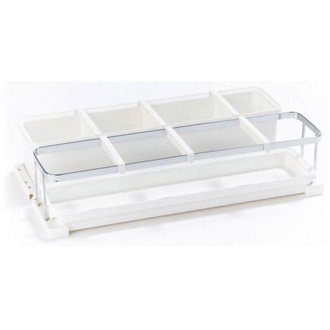 Rangement à bouteille à poser pour meuble bas uboxx 2 - Décor : Blanc - KESSEBOHMER