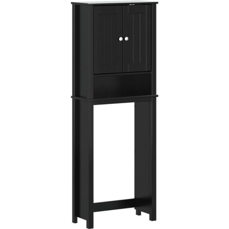 Rangement au-dessus de la cuvette BERG noir bois massif CFW648742