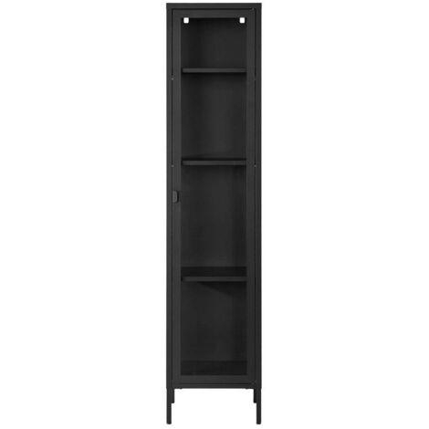 Rangement Brisbane Slim Black 40x35x180 cm