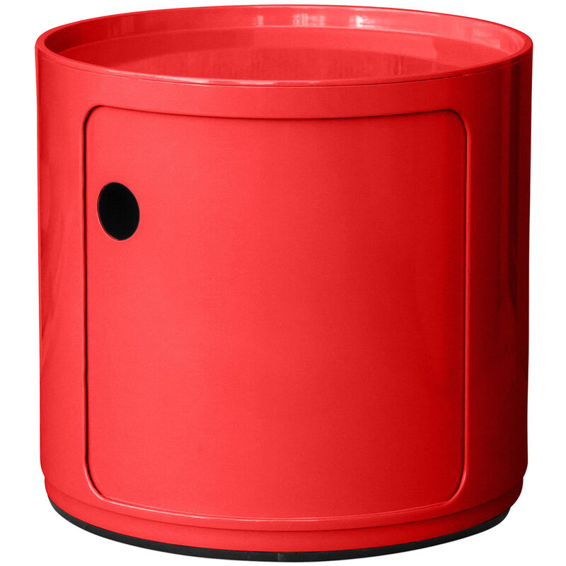 Meuble conteneur de rangement - 1 tiroir - Caracas Rouge