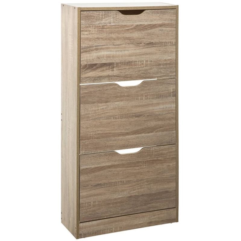 5five Simply Smart - Meuble Range Chaussures 3 Tiroirs Beige Five