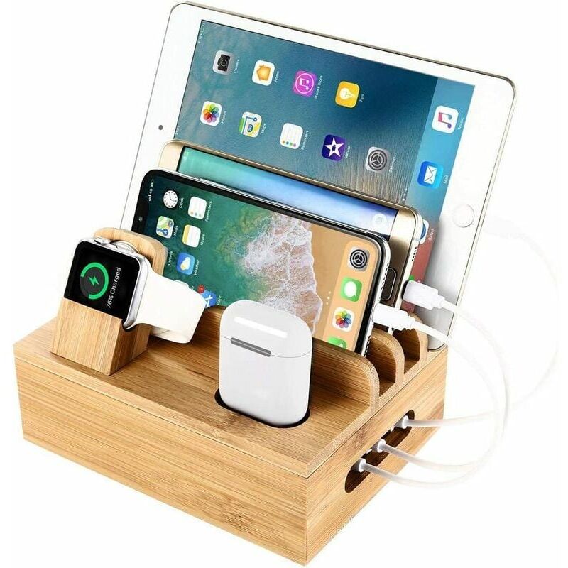 Rangement de bureau Station de charge en Support de bureau et station de charge pour plusieurs appareils Station d'accueil Support de charge pour