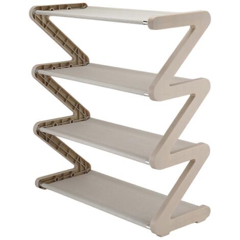 Rangement de chaussures simple pour la maison, étagère à chaussures en forme de Z C