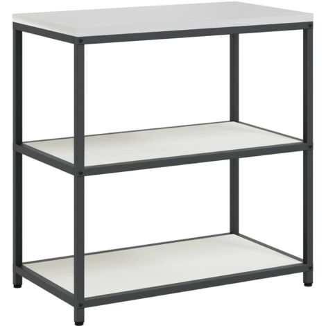 Rangement de cuisine  Meuble de cuisine avec étagère Blanc 60 x 50 x 92 cm Acier