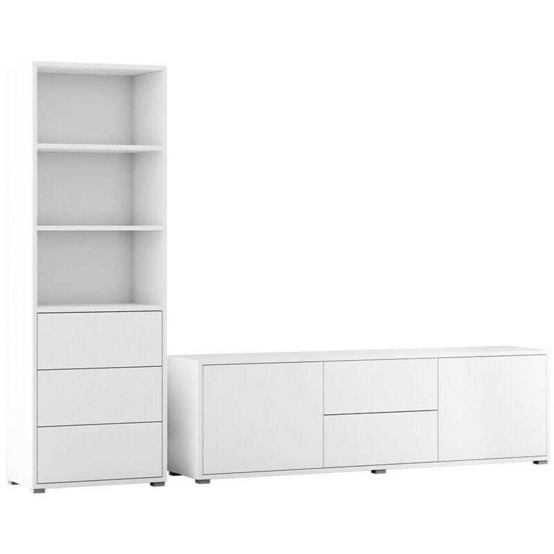 Ensemble de salon Comfivo Fersoe 111, Blanc