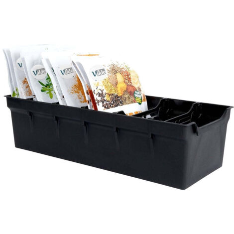 Rangement des sacs a epices plastique noir ordre dans les armoires et tiroirs