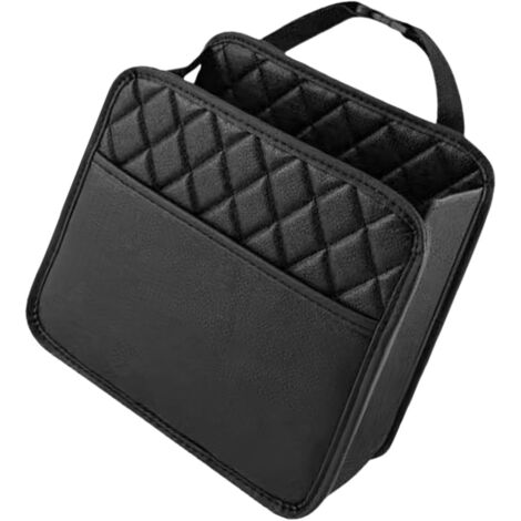 Rangement dossier siège auto en cuir pour essentiels voyage
