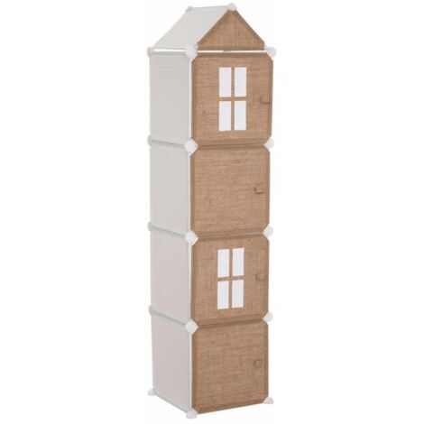 Rangement Enfant Colonne Jute 140cm Beige