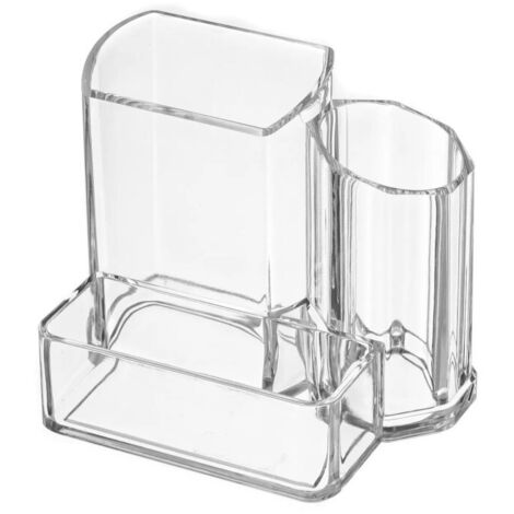 Rangement maquillage transparent 13x10x10cm