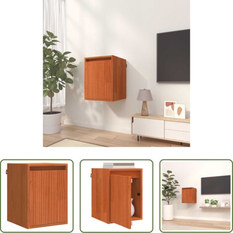Rangement -  Meuble mural Cire marron 30 x 30 x 40 cm Bois de pin massif
