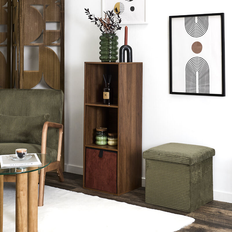 étagère - Home Deco Factory - Tiffany - Modulable - Marron
