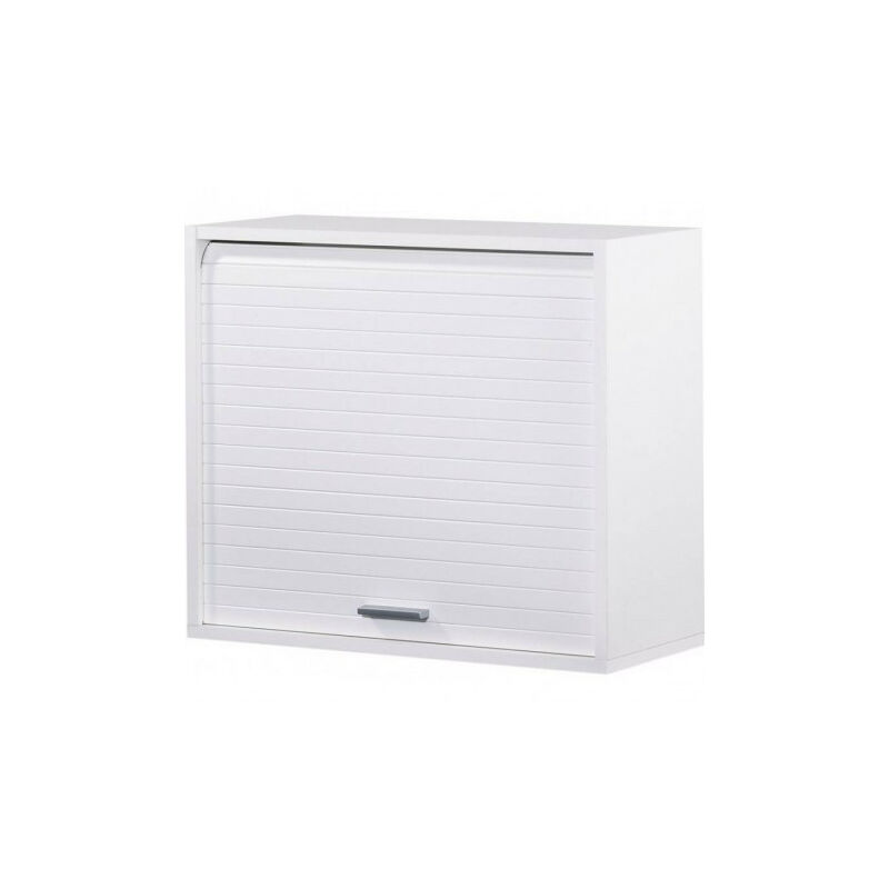 Rangement mural à rideau blanc Couna l 60 x h 54 cm