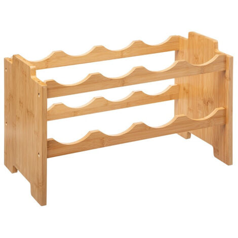 Rangement pour 8 bouteilles en bambou empilables - 5five