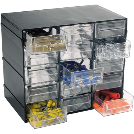 Rangement pour atelier artplast cassettiere design modulaire tiroirs transparents