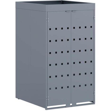 Rangement pour bac à roulettes avec toit de jardinière pour bac unique de 240L CFW19764