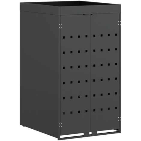 Rangement pour bac à roulettes avec toit de jardinière pour bac unique de 240L CFW40771