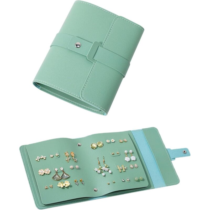 Rangement pour Boucles d'oreilles Pratiques Petit livre Sacs de Rangement d'oreilles Boîte à bijoux Organisateur de bijoux Étui Presentoir Boucle