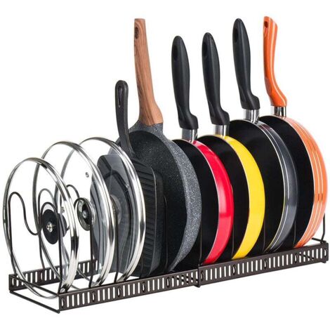 Rangement pour casseroles et couvercles, pour ustensiles de cuisine, casseroles, poêles et couvercles