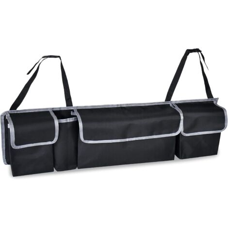 Rangement pour coffre de voiture, organisateur de coffre, sacs de coffre, tissu Oxford, rangement pour SUV, 90 x 12 x 25 cm