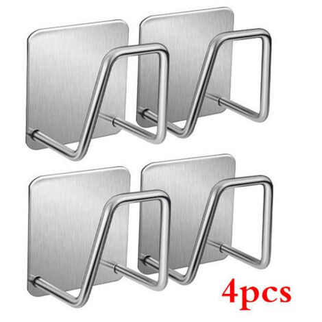 Rangement pour éponges de cuisine, égouttoir, étagère, porte-éponges pour toilettes et salle de bain, crochets de nettoyage, accessoires et outils (4 pièces).