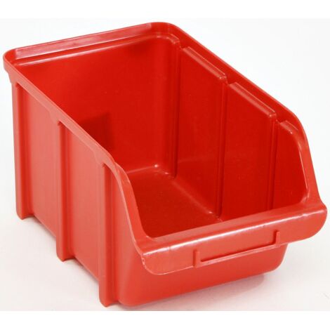 Rangement raaco 106610 bac de stockage rouge pratique