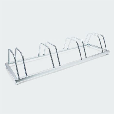 Rangement - Ràtelier 4 Vélos Avec Fixation Au sol - Rack 1 niveau