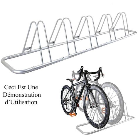 Rangement - ràtelier 5 vélos avec fixation au sol - Rack 1 niveau