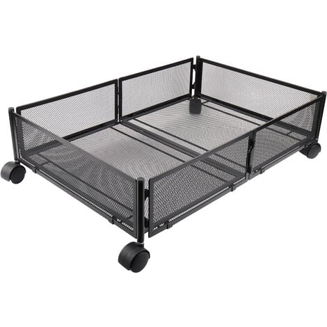 Rangement Sous Lit Boite avec Roulettes,Haloyo®,Tiroir Sous Lit,Stocké VêTements, Chaussures, Couvertures, Literie,Livres,noir