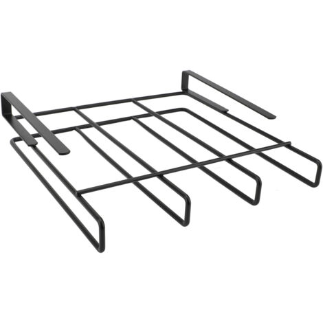 Rangement sous meuble acier, porte couvercles et planches, optimisation espace cuisine
