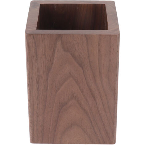 Rangement ustensiles cuisine en bois stable grande capacité pour bureau famille (10.9x7.9x7.9cm)