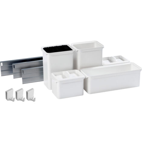 Rangements suspendus pour meuble de cuisine uboxx 5 - Décor : Blanc - KESSEBOHMER