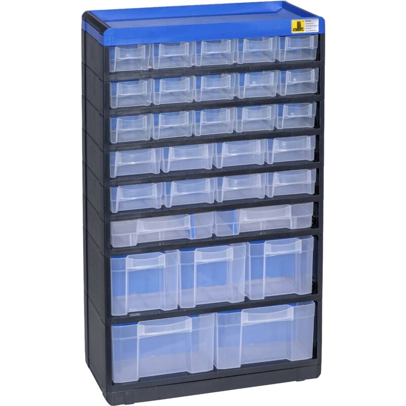 Allit 464650 Réservoir pour petites pièces VarioPlus Pro 53/60 (l x H x P) 300 x 525 x 135 mm noir, bleu 1 pc(s) Y865922