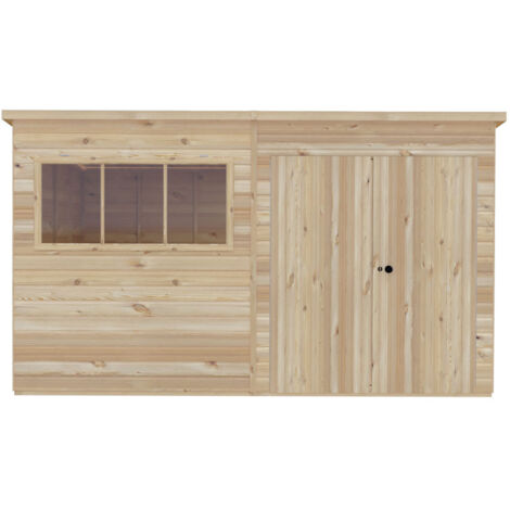 Ranger 12 x 10 Feet Double Door Shed - L299 x W359 x H213.9 cm