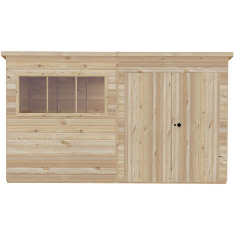 Ranger 12 x 6 Feet Double Door Shed - L179 x W359 x H213.9 cm