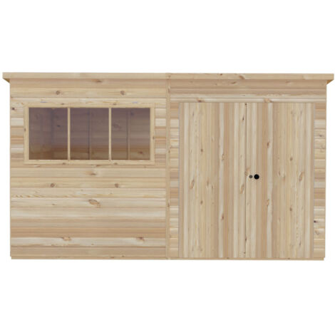 Ranger 12 x 8 Feet Double Door Shed - L239 x W359 x H213.9 cm