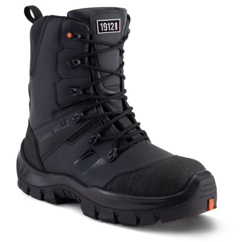 Chaussures hautes de sécurité master noir homme S3 hi ci hro src Gaston Mille MONO3 40